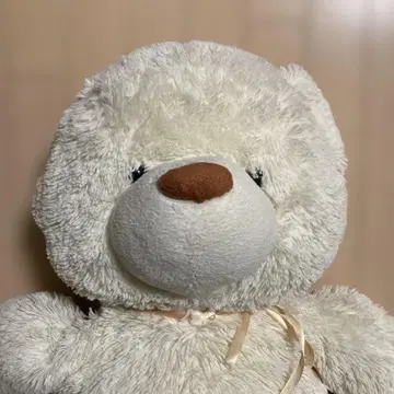 크림색 곰 봉제 인형 약 90cm