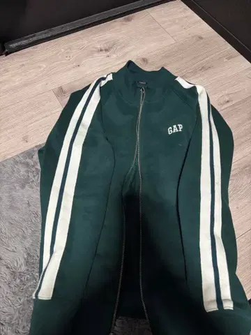 GAP 다크 그린 집업 후드티