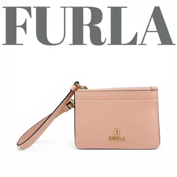 컨디션 최상 FURLA 훌라 스트랩 포함 카드 케이스 코인 케이스