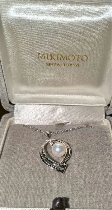 MIKIMOTO 진주 펜던트 목걸이