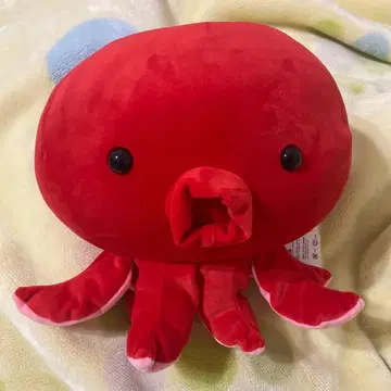 BIG 푸티마린 문어 봉제 인형 귀여운 소프트 내추럴 봉제 인형 새상품급
