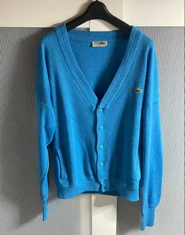 70s~80s 스페인산 CHEMISE LACOSTE 아크릴 가디건