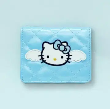 [ 새상품 ] 이단 반 지갑 한국 한정 상품 헬로키티 퀼팅 익명 배송