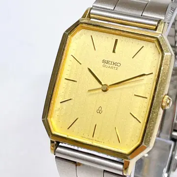 SEIKO 빈티지 손목시계 쿼츠 작동 콤비 옥타곤 102