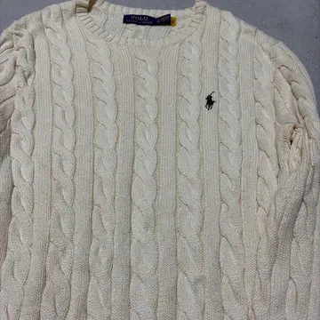 폴로 랄프 로렌 케이블 스웨터 SP 사이즈 아이보리
