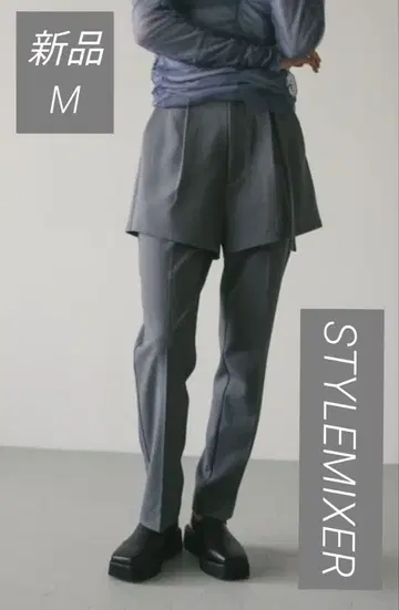 [ 새상품 ] STYLEMIXER 숏 레이어 팬츠 그레이