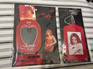 제니 MINISO 팝업 콜라보 아크릴 스탠드 트레이딩 카드 세트