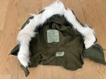 데드스탁 미군 M-65 파카용 후드 피쉬테일 아크릴 퍼