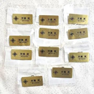 카리마 메이 명찰풍 캔뱃지 캡슐 복권 메모리 오브 검사 역전재판