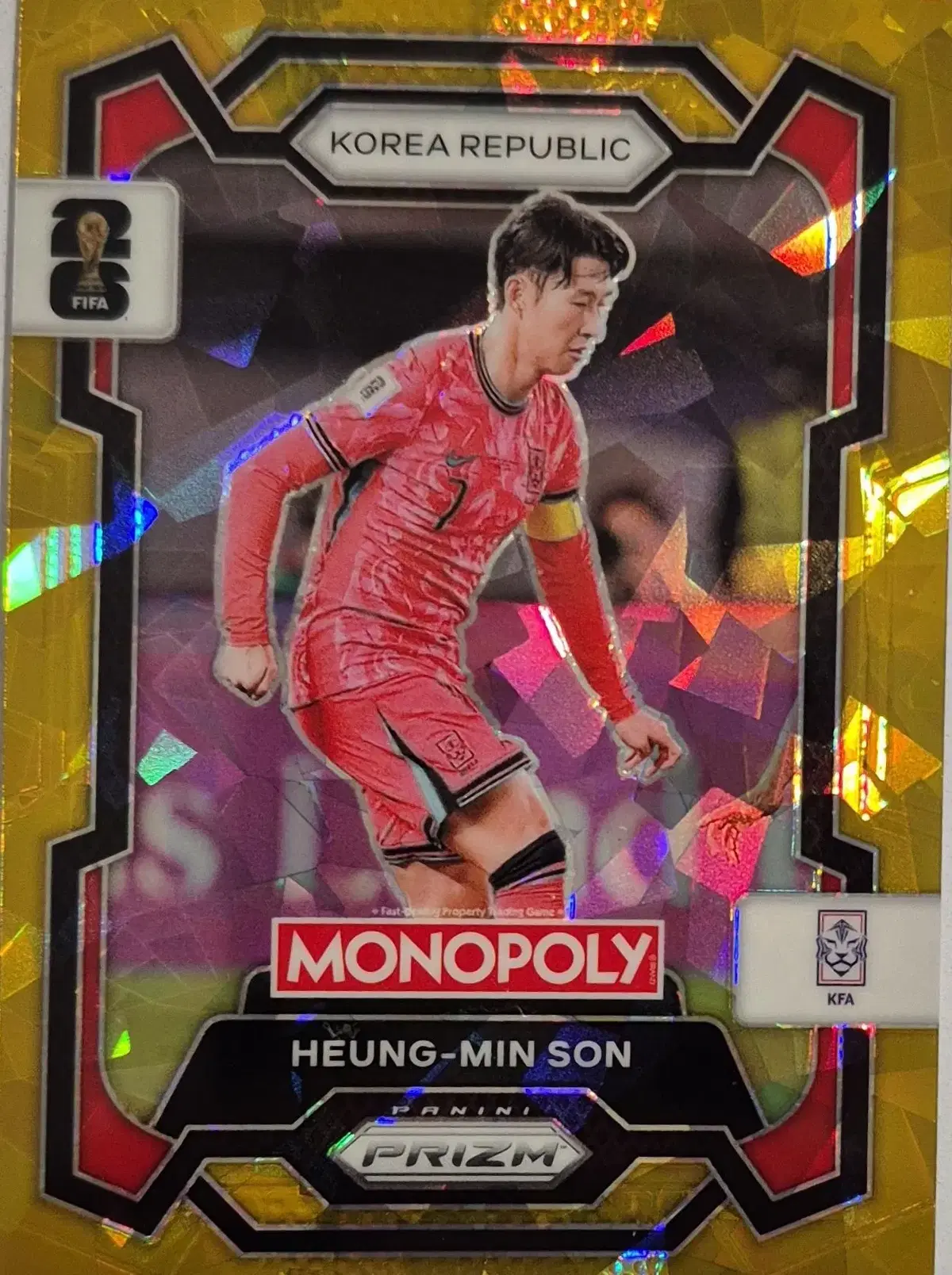 손흥민 2026 파니니 모노폴리 월드컵 골드크랙아이스 프리즘 축구카드