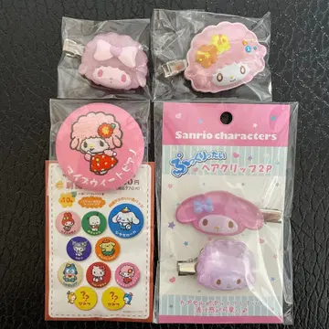 마이 스위트 피아노 앞머리 클립 자수 캔뱃지