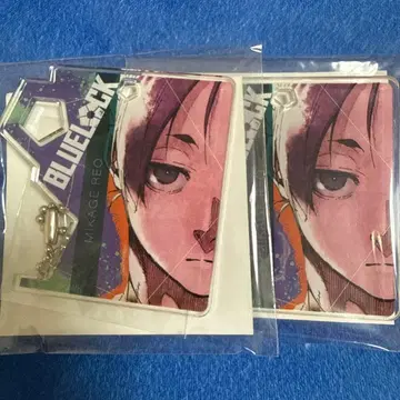 블루 록 제비뽑기당 선택 가능한 콤비 아크릴 키링 미카게 레오 원작 그림