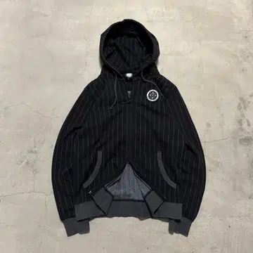 LUZeSOMBRA 스트라이프 더블 집 후디