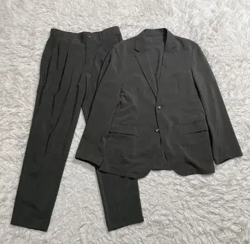 COMME CA ISM 남성용 M 다크 그레이 비즈니스 정장 셋업