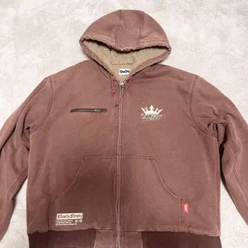 9090King 로고 빈티지 후드 워크 재킷