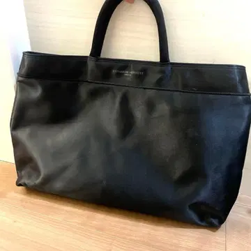 KATHARINE HAMNETT 남성용, 여성용 비즈니스 백 블랙 토트