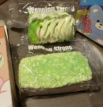 Wenqing Strong 문청 공식 빙수 타월 롤 그린 세트