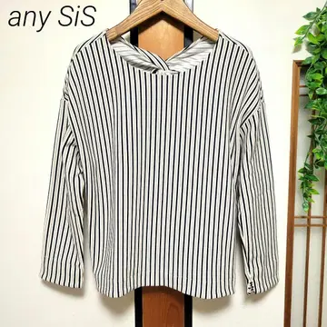any SiS 애니시스 티셔츠 스트라이프 긴팔 온워드 카시야마