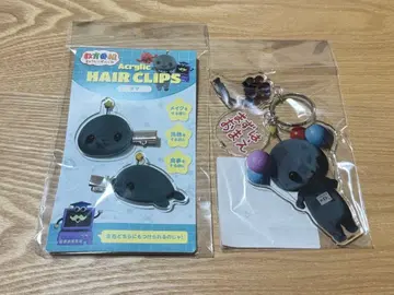 교육 방송 타마 3연속 아크릴 키링 헤어 클립