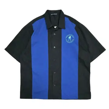 Y2K 빈티지 반팔 셔츠 기업용 볼링 당구 자수 초 와이드 XL