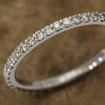 플라티나 950 다이아몬드 풀 이터니티 반지 14호