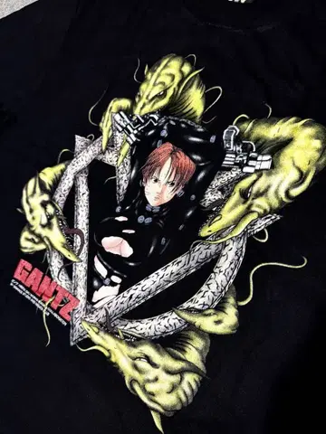 [마지막 1장] 기시모토 메구미 GANTZ 애니메이션 T셔츠 XL 블랙