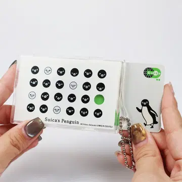 [새상품] Suica 펭귄 터치앤고 카드 케이스 패스 케이스 페이스