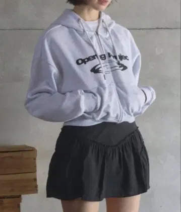 Opening Project 그레이 후드티 M 사이즈 Ive 레이