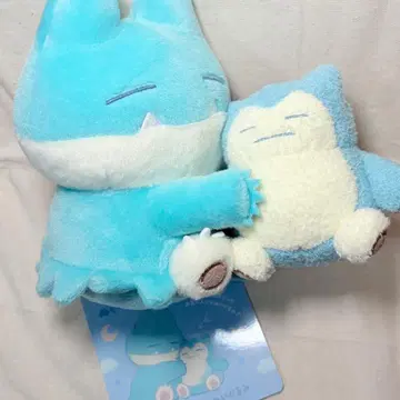 포켓몬 Little Daydream 웅이와 잠만보 봉제 인형
