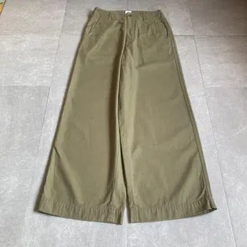 IENA LA BOUCLE 와이드 팬츠 밑단 더블 캐주얼 밀리터리