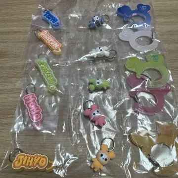 TWICE LOVELYS 아크릴 카라비너 플로키 마스코트 5개