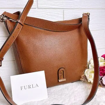 새상품급 FURLA 훌라 숄더백 가죽 브라운 숄더 대용량