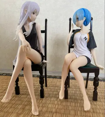 [리제로] 피규어 2체 세트 (에키드나, 렘) Relax time 시리즈