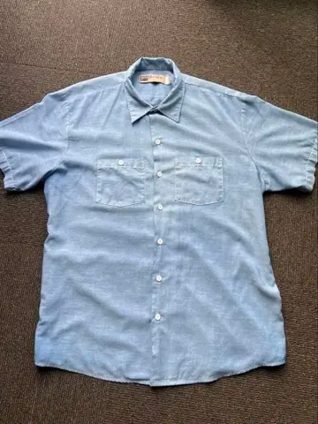 90년대 BIG MAC 샴브레이 반팔 셔츠