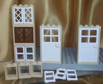 LEGO 정품 문/창문 프레임 일괄 / 탄색 / 새상품급
