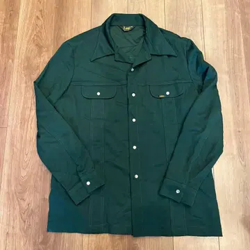 [ 70s 새상품급 ] Lee 오픈 카라 셔츠 빈티지 USA제