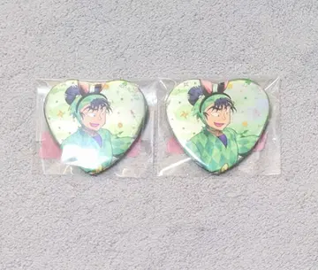 닌타마 난자타운 달걀 찾기 하트 캔뱃지 식만류삼랑 2개