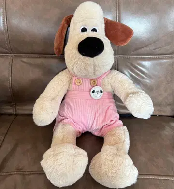 그루미트 봉제 인형 월레스와 그루미트 개 핑크색 의류 레어