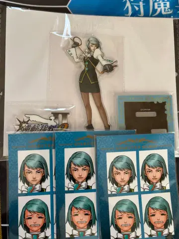 캡슐 복권 역전재판 카르마 메이 아크릴 스탠드 스티커 타월 5종 세트