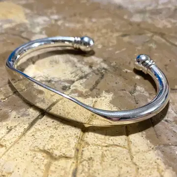 뱅글 팔찌 실버925 ID 플레이트 실버 빈티지