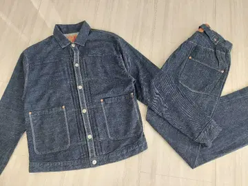 TCB JEANS Pleated Blouse Waist Overall