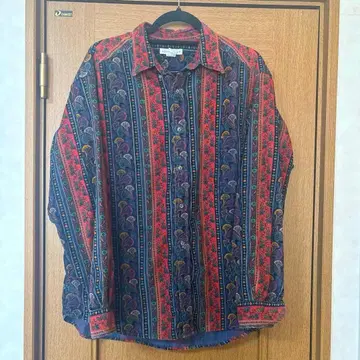 [ 구제 의류 ] claiborne/긴팔 셔츠/꽃무늬