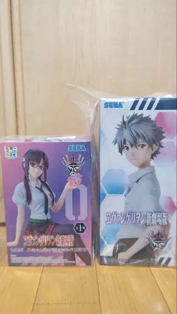 에반게리온 신극장판 피규어 2체 세트 (나기사 카오루, 마키나미 마리)