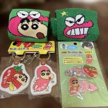 짱구는 못말려(크레용 신짱) 양말 키링 세트 후쿠오카 한정판