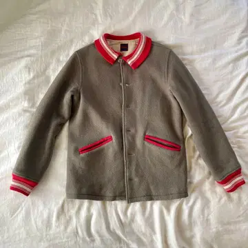 FULL COUNT 바시티 자켓 그레이/레드 사이즈 38