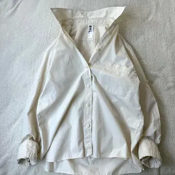 MHL 블라우스 셔츠 긴팔 사이즈 3 베이지 화이트 화이트