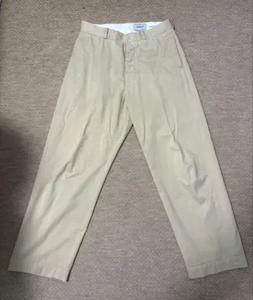 YAECA 베이지 치노 팬츠 와이드