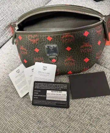 MCM 바디백 그레이/카키, 오렌지