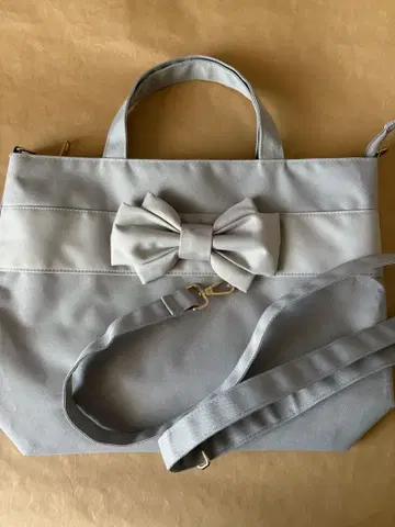 M'S GRACY 2WAY 리본 토트백 그레이