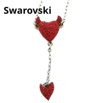 [컨디션 최상] 스와로브스키 목걸이 레드 손수건 폴앤조